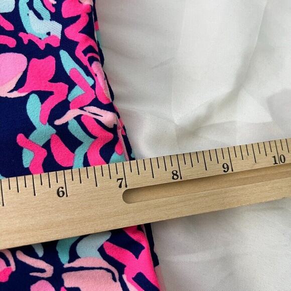 Lilly Pulitzer Bright Pink Lobstah Roll Luxletic Cropped Leggings Size S Women's - Picture 9 of 10